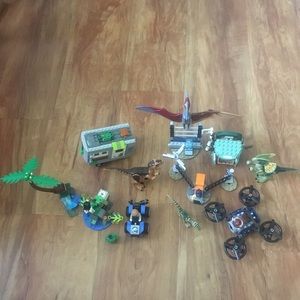 lego set lot 75937+75934+75935 includes dilophosaurus, velociraptor